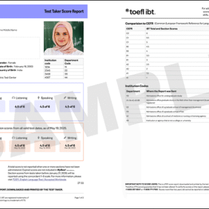 buy an original TOEFL certificate without test